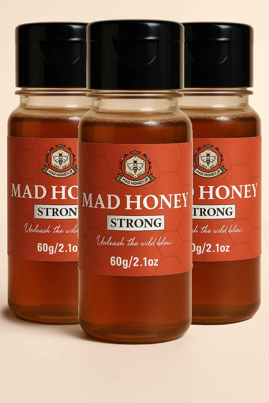MAD HONEY(マッドハニー) 60g ストロング 3本セット (180g)