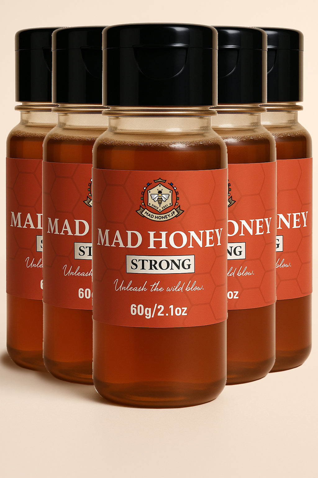 MAD HONEY(マッドハニー) ストロング 60g 5本セット (300g)